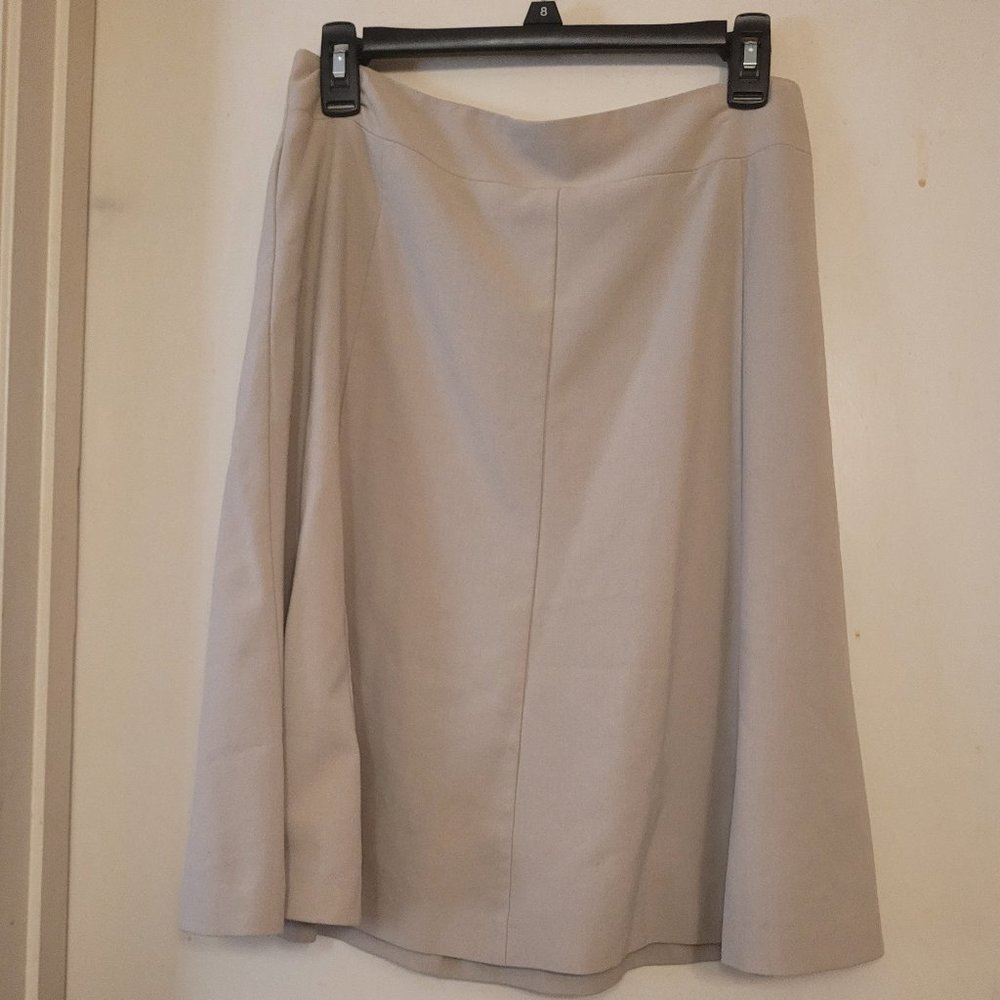 Covington tan flare skirt, size 6, good used condition